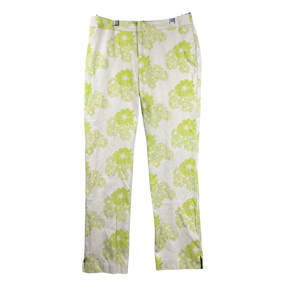 Coldwater Creek Natural Fit Floral Print Pants Women's Size 4